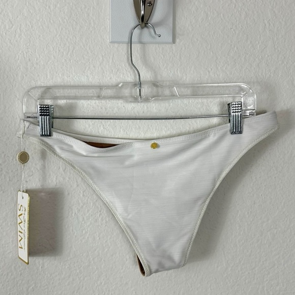 Revolve For Love & Lemons La Rochelle Bikini Bottoms in White Size Large NWT - Picture 5 of 12